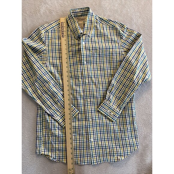 Duluth Trading Wrinklefighter Shirt Men's Small Window Check Plaid Long Sleeve - Picture 4 of 8